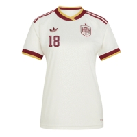 Camiseta España Martin Zubimendi #18 Segunda Equipación Replica Mundial 2026 para mujer mangas cortas